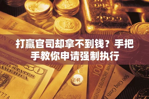 北京打赢官司却拿不到钱？手把手教你申请强制执行