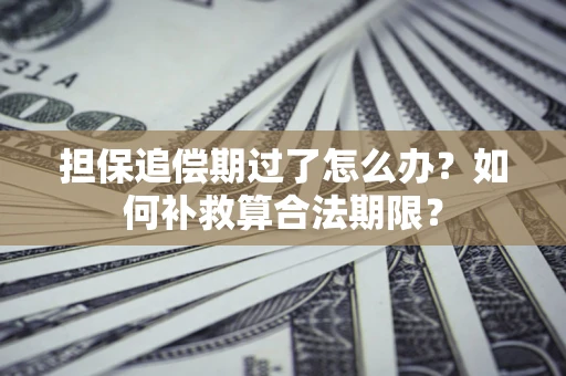 北京担保追偿期过了怎么办？如何补救算合法期限？